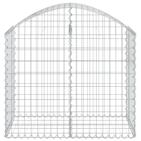 Łukowaty kosz gabionowy, 100x50x80/100 cm, galwanizowane żelazo Lumarko!