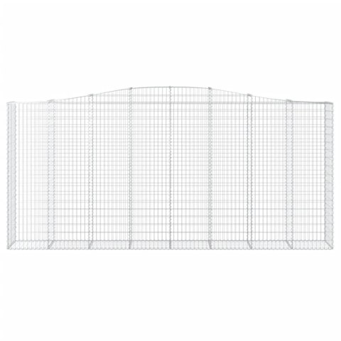 Łukowaty kosz gabionowy 400x50x180/200 cm, galwanizowane żelazo Lumarko!
