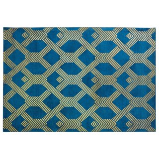 Dywan z wiskozy 160 x 230 cm niebieski VEKSE