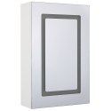 Szafka łazienkowa wisząca z lustrem LED 40 x 60 cm biała CONDOR Lumarko!