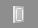 Szafka łazienkowa wisząca z lustrem LED 40 x 60 cm biała CONDOR Lumarko!