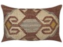 2 jutowe poduszki dekoracyjne geometryczny wzór 30 x 50 cm wielokolorowe URPAD Lumarko!