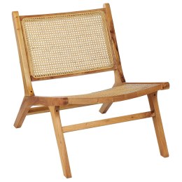 Krzesło drewniane z plecionką rattanową jasne drewno MIDDLETOWN Lumarko!
