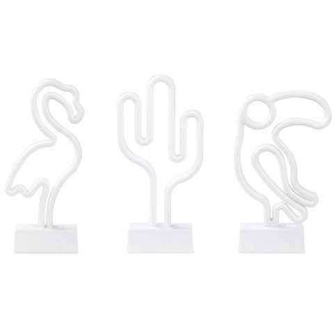 Zestaw 3 neonów LED wielokolorowy MABEL