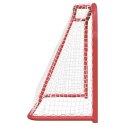 Bramka do hokeja, czerwono-biała, 183x71x122 cm, poliester Lumarko!