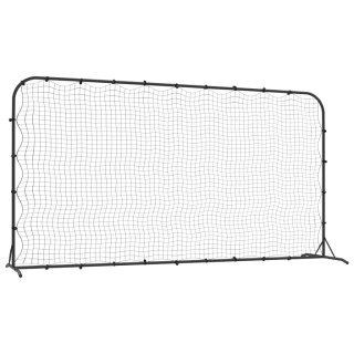 Rebounder do piłki nożnej, czarny, 366x90x183 cm, HDPE Lumarko!