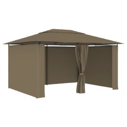 Namiot ogrodowy z zasłonami, 4 x 3 m, taupe, 180 g/m² Lumarko!