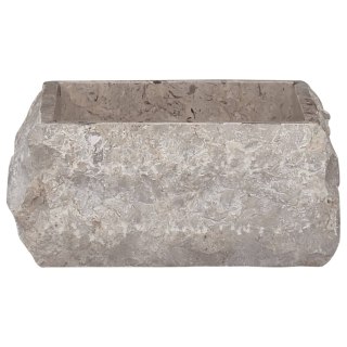 Umywalka, szara, 30x 30 x 13 cm, marmurowa Lumarko!