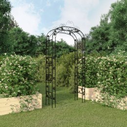 Pergola ogrodowa, czarna, 116x45x240 cm, stalowy Lumarko!