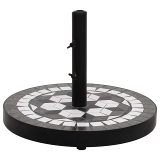 Okrągła podstawa pod parasol, czarno-biała, 12 kg Lumarko!