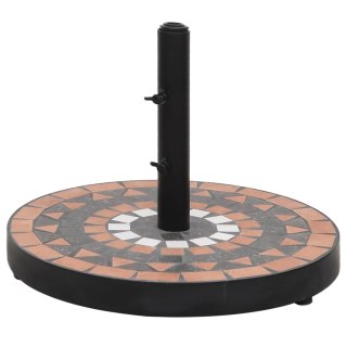 Okrągła podstawa pod parasol, terakotowo-biała, 12 kg Lumarko!
