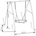 Axi Bocianie Gniazdo Huśtawka z Metalowym Stelażem dla Dzieci Lumarko!