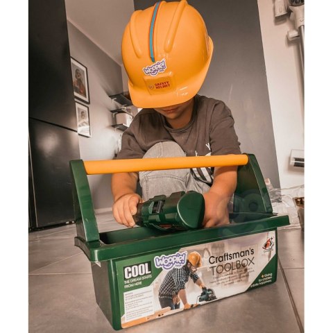 WOOPIE Duża Skrzynka z Narzędziami dla Dzieci Zestaw Majsterkowicza Wkrętarko-Wiertarka 15 el. Lumarko!