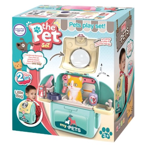 WOOPIE Kotek Przenośny Salon Piękoności 2w1 w Plecaku Transporter Lumarko!