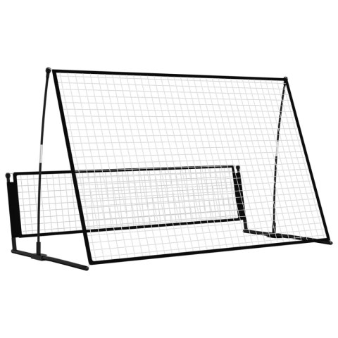 Rebounder do piłki nożnej 2-w-1, 202x104x120 cm, stal Lumarko!