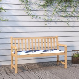 Poduszki na ławkę ogrodową, 2 szt., biało-niebieskie paski Lumarko!