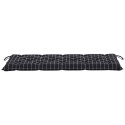 Poduszki na ławkę ogrodową, 2 szt., czarna kratka, 180x50x7 cm Lumarko!