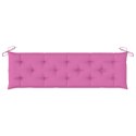 Poduszki na ławkę ogrodową, 2 szt. różowe, 180x50x7 cm, tkanina Lumarko!