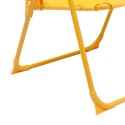 3-cz. dziecięcy zestaw mebli do ogrodu, z parasolem, żółty Lumarko!