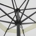 Biały parasol ogrodowy z przenośną aluminiową podstawą Lumarko!