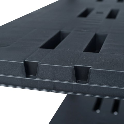 Regały magazynowe, 2 szt., czarne, 220 kg, 90x40x138 cm Lumarko!