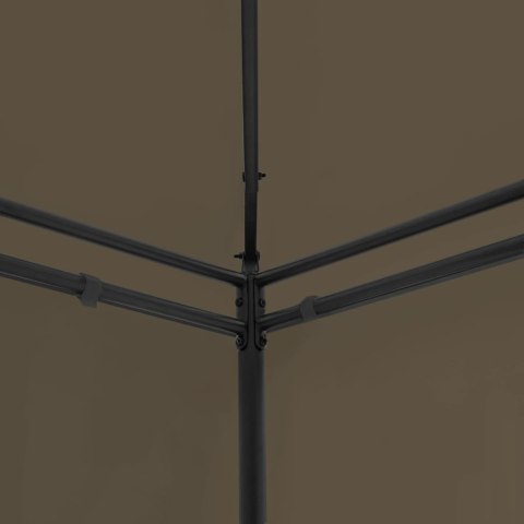 Altana z zasłonami, 600x298x270 cm, kolor taupe, 180 g/m² Lumarko!