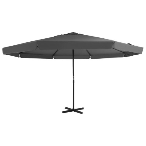 Parasol ogrodowy na słupku aluminiowym, 500 cm, antracytowy Lumarko!