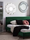 Łóżko welurowe 180 x 200 cm zielone FITOU Lumarko!