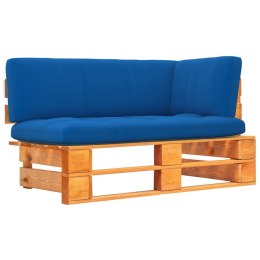 Ogrodowa sofa narożna z palet, miodowy brąz, drewno sosnowe Lumarko!