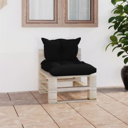 Sofa środkowa z palet, z poduszkami, drewno sosnowe Lumarko!