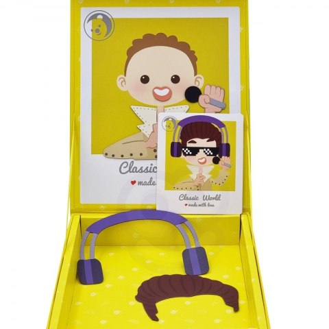 CLASSIC WORLD Układanka Magnetyczna Moda Zdjęcia Chłopcy 32 el. Lumarko!