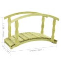  Mostek ogrodowy, 170x74x105 cm, impregnowane drewno sosnowe  Lumarko!