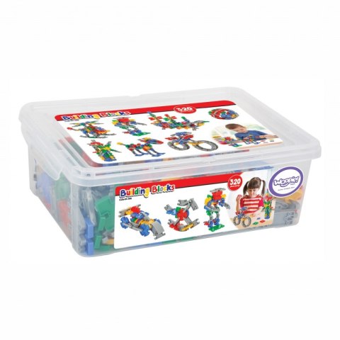 WOOPIE Zestaw Konstrukcyjnych Klocków w Skrzynce 320 szt.  Lumarko!