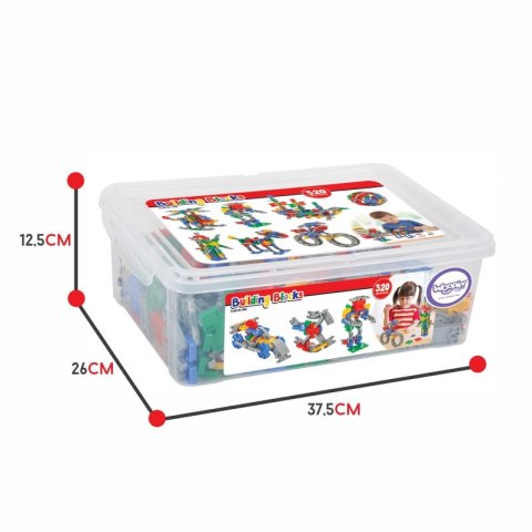WOOPIE Zestaw Konstrukcyjnych Klocków w Skrzynce 320 szt.  Lumarko!