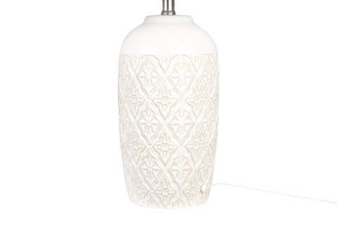 Lampa stołowa ceramiczna beżowa TELIRE