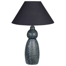 Lampa stołowa ceramiczna ciemnoniebieski z czarnym MATINA Lumarko!