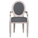 Krzesło stołowe, ciemnoszare, 54x56x96,5 cm, obite tkaniną Lumarko!