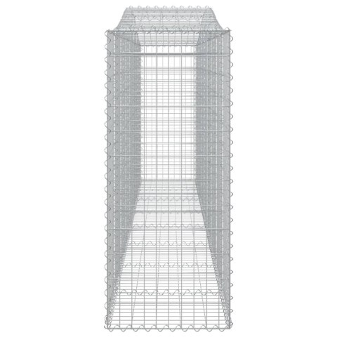 Kosze gabionowe, 10 szt, 400x50x120/140cm, galwanizowane żelazo Lumarko! #