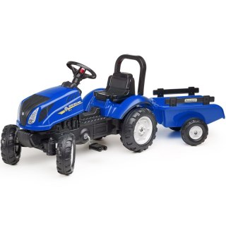 Traktor Na Pedały New Holland Duży Z Przyczepką + Otwierana Maska Od 2 Lat  Lumarko!