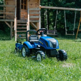 Traktor Na Pedały New Holland Duży Z Przyczepką + Otwierana Maska Od 2 Lat  Lumarko!