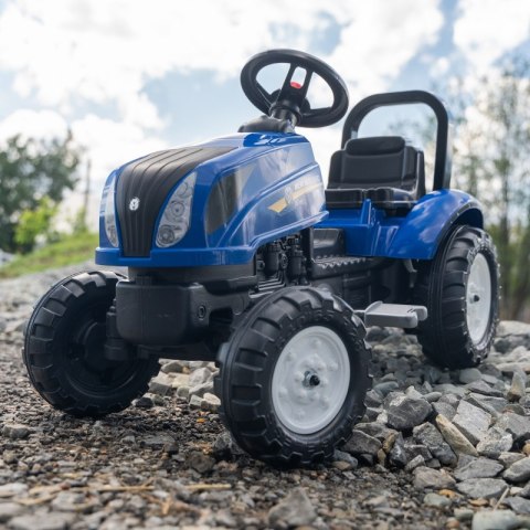 Traktor Na Pedały New Holland Duży Z Przyczepką + Otwierana Maska Od 2 Lat  Lumarko!