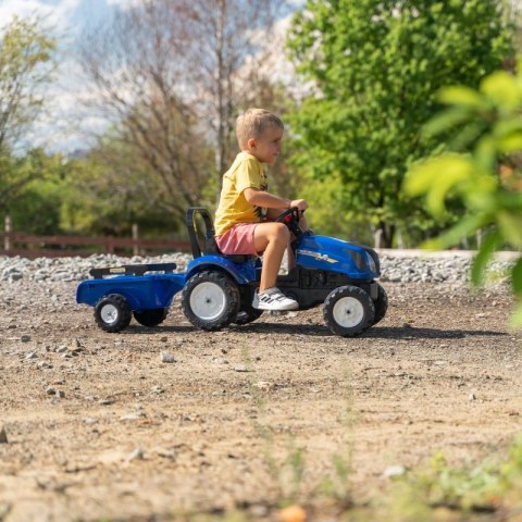 Traktor Na Pedały New Holland Duży Z Przyczepką + Otwierana Maska Od 2 Lat  Lumarko!