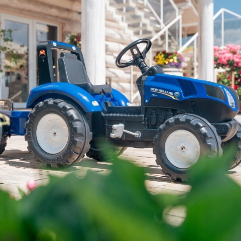 FALK Traktor na Pedały New Holland Duży z Przyczepką od 3 lat  Lumarko!