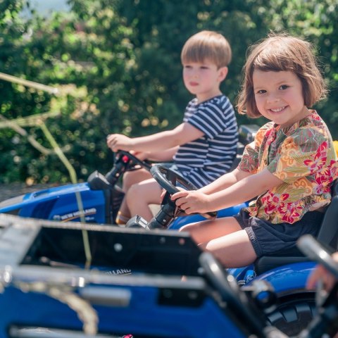 FALK Traktor na Pedały New Holland Duży z Przyczepką od 3 lat  Lumarko!