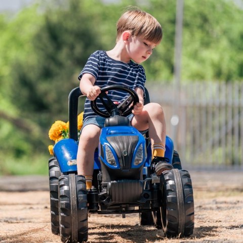 FALK Traktor na Pedały New Holland Duży z Przyczepką od 3 lat  Lumarko!