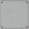 Ścienna tablica magnetyczna, czarna, 60x60 cm, szkło hartowane Lumarko!