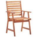 Krzesła ogrodowe z poduszkami, 8 szt., lite drewno akacjowe Lumarko!