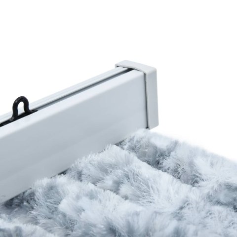 Zasłona na owady, szarość i biel, 90x220 cm, szenil Lumarko!