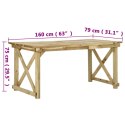  Stół ogrodowy, 160 x 79 x 75 cm, drewno Lumarko!