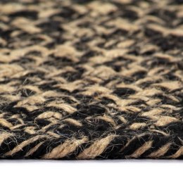 Ręcznie wykonany dywanik, juta, czarno-brązowy, 180 cm Lumarko!